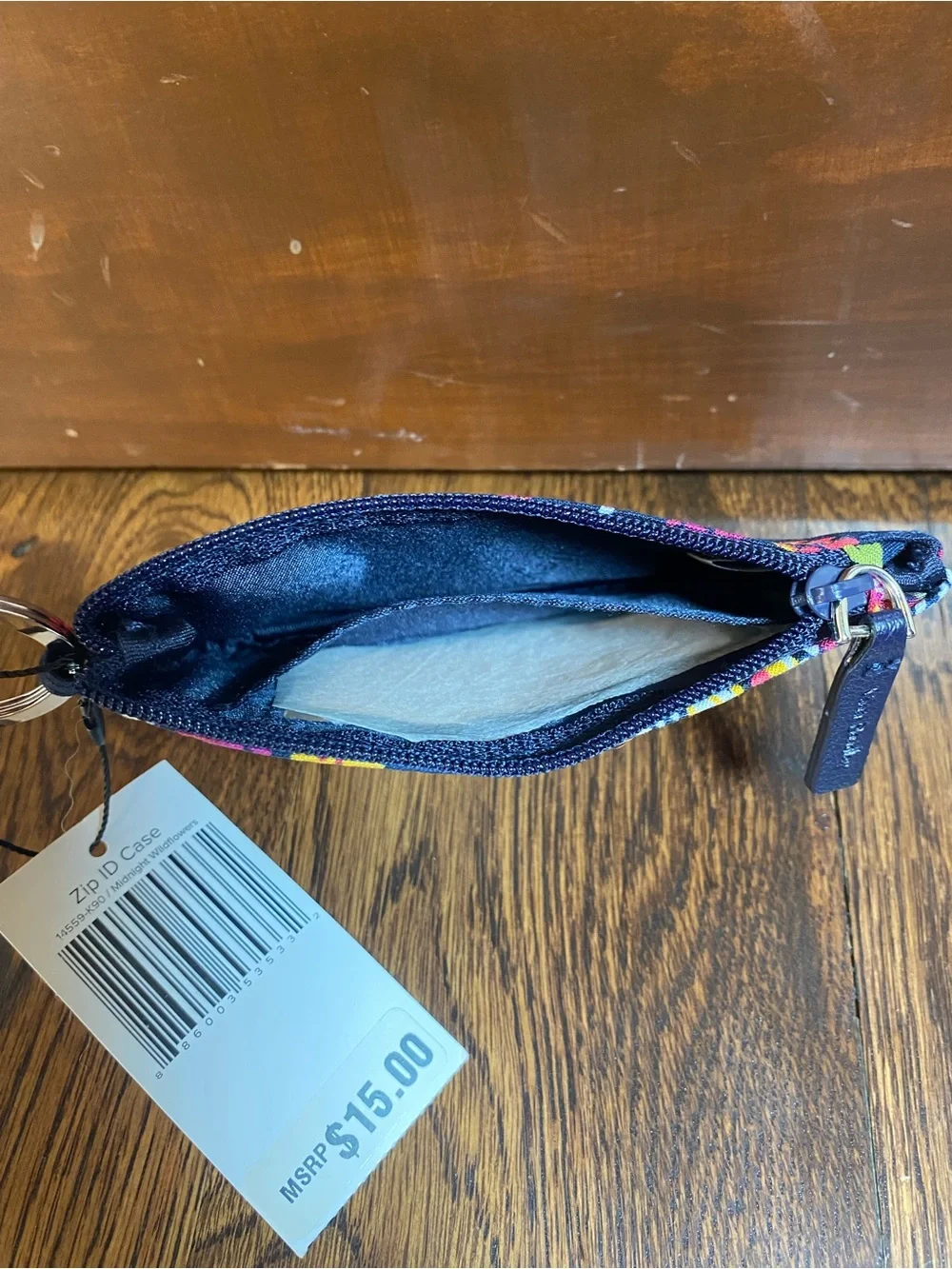 NWT Vera Bradley Credit Card Coin Purse Wristlet Wallet  Multicolor Flower